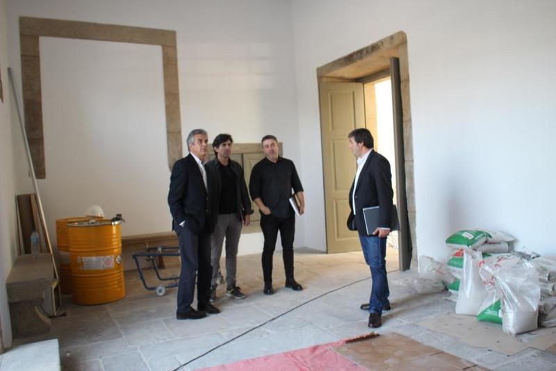 Presidente da Câmara visitou obras de remodelação do piso térreo do Mosteiro