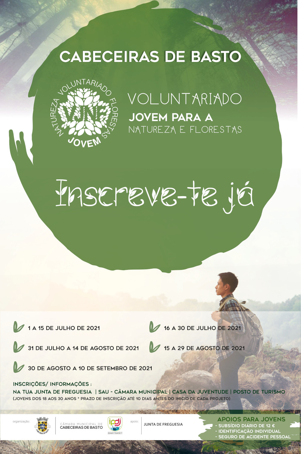 Voluntariado Jovem para a Natureza e Florestas tem abertas inscrições