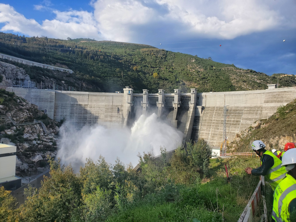 Iberdrola testou comportas dos descarregadores da barragem de Daivões