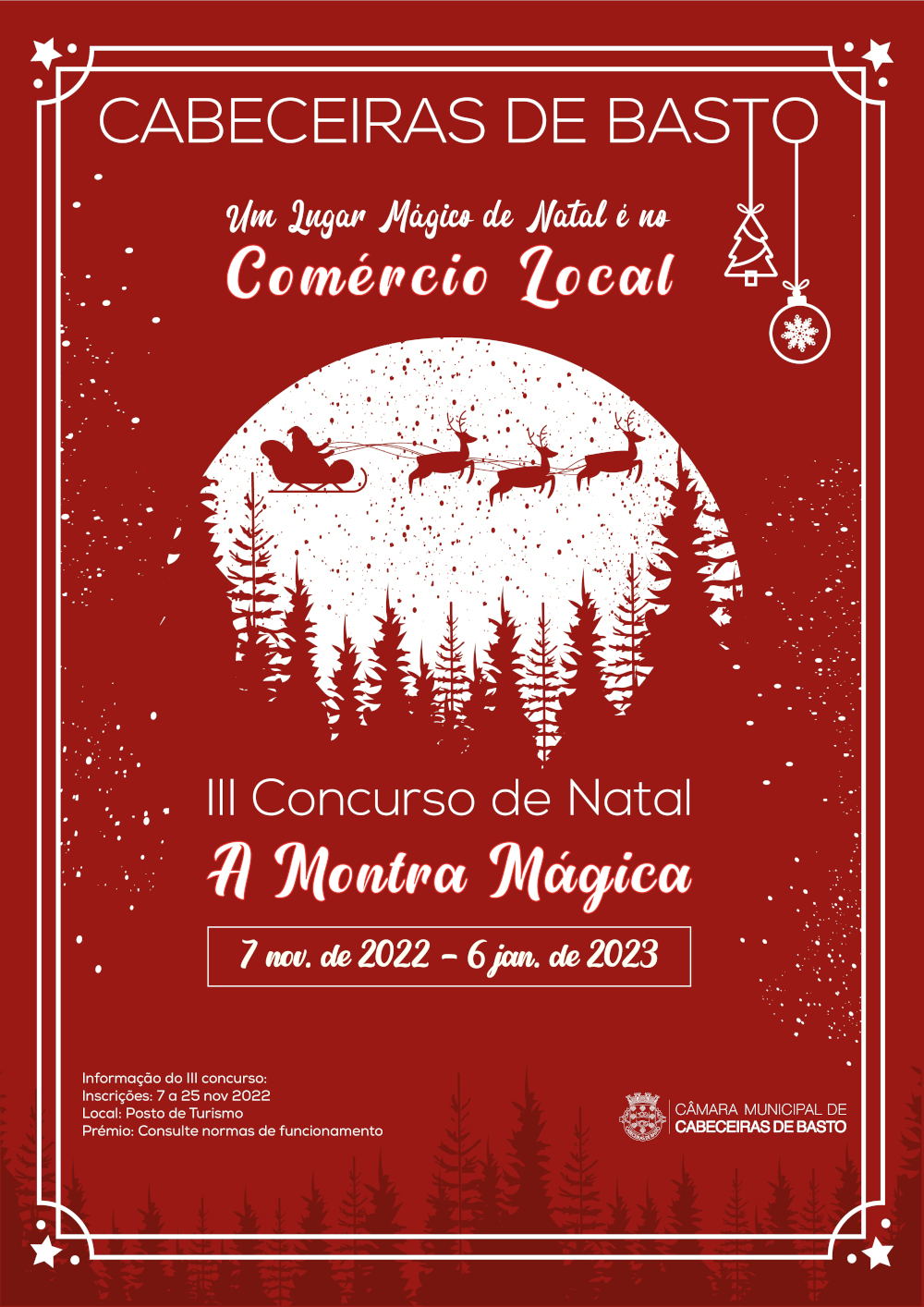 Cabeceiras de Basto promove 3.ª edição do Concurso de Natal «A Montra Mágica»