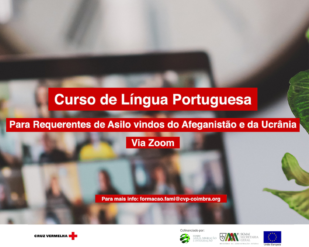 Curso de Língua Portuguesa destinado a Requerentes de Asilo deslocados da Ucrânia e do Afeganistão