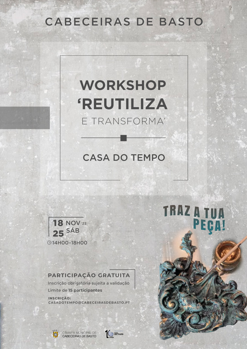 Workshop «Reutiliza e Transforma» arranca sábado