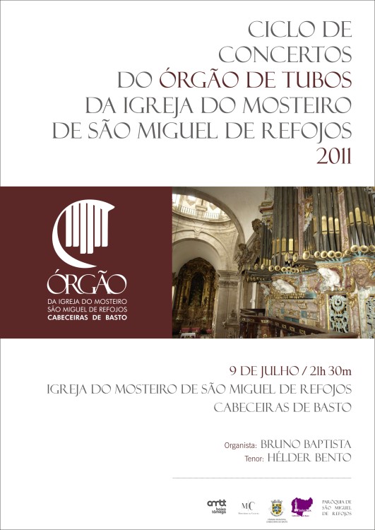 Leia mais sobre Concerto de Órgão de Tubos Na Igreja do Mosteiro de S. Miguel de Refojos
