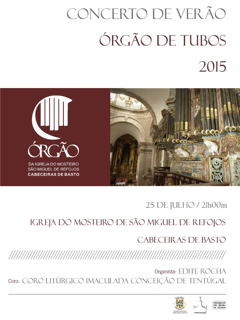 Leia mais sobre Concerto de Órgão de Tubos na Igreja do Mosteiro de S. Miguel de Refojos