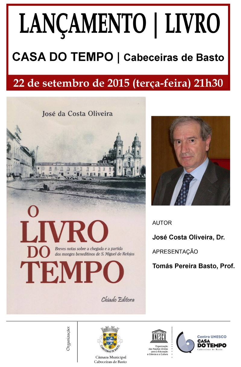 Lançamento de «O Livro do Tempo» da autoria de José Costa Oliveira