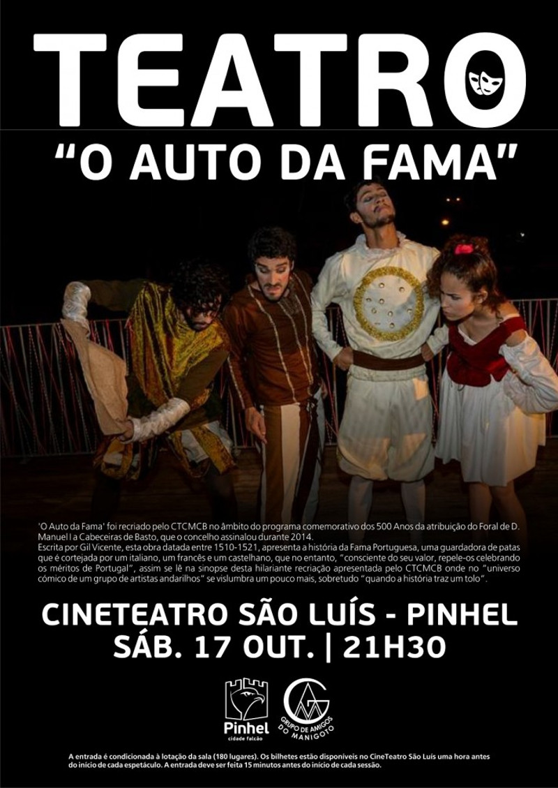 Leia mais sobre Centro de Teatro leva «Auto da Fama» a Pinhel