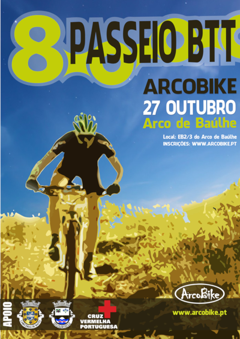 ArcoBike - 8.º Passeio BTT - cartaz