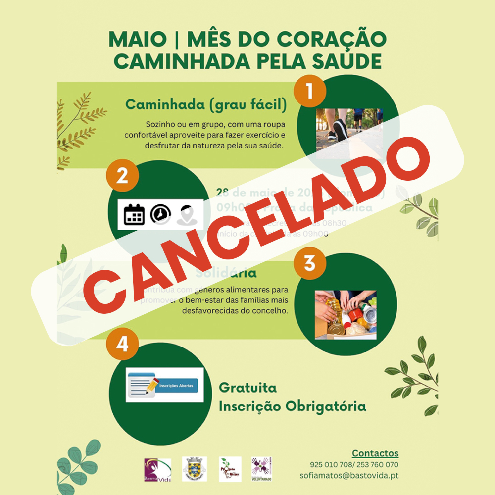 «Caminhada Pela Saúde» cancelada