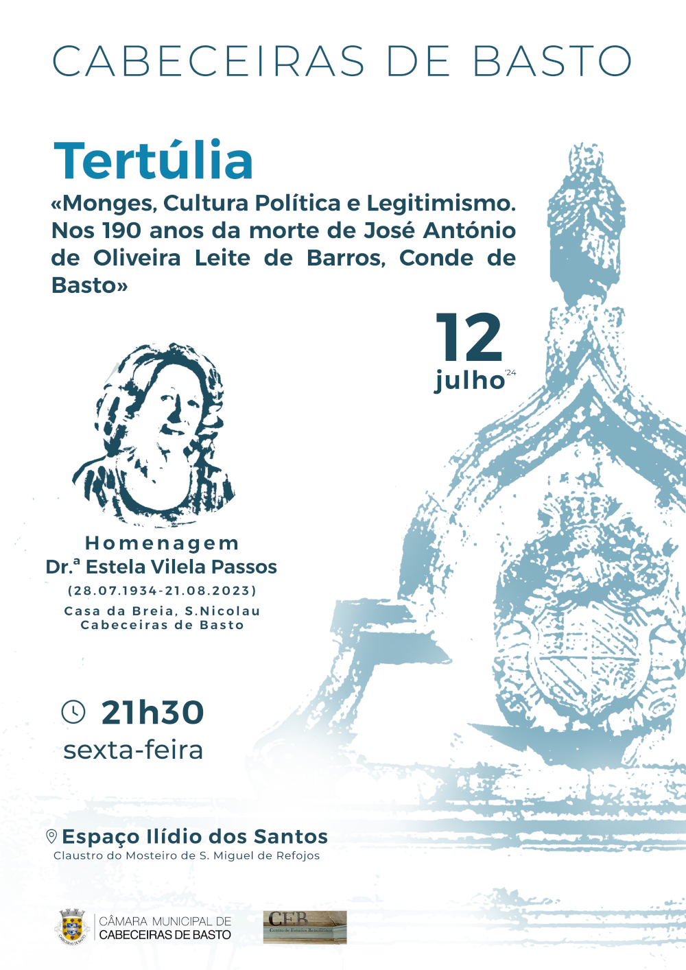 Leia mais sobre Tertúlia «Monges, Cultura Política e Legitimismo» com homenagem a Estela Vilela Passos