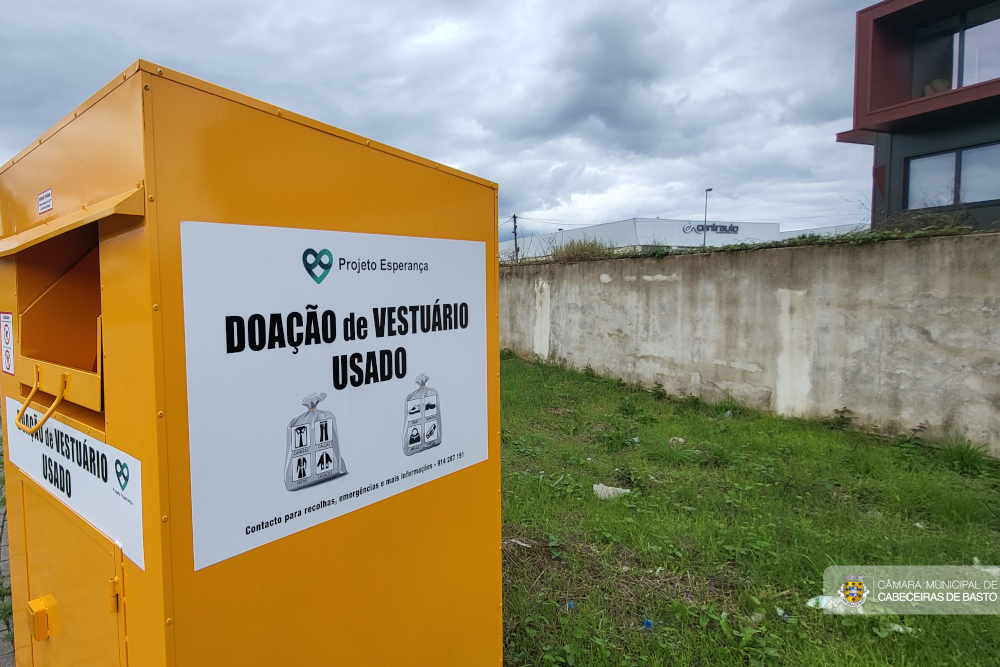 Instalados novos ecopontos para deposição de têxteis, calçado, brinquedos e livros