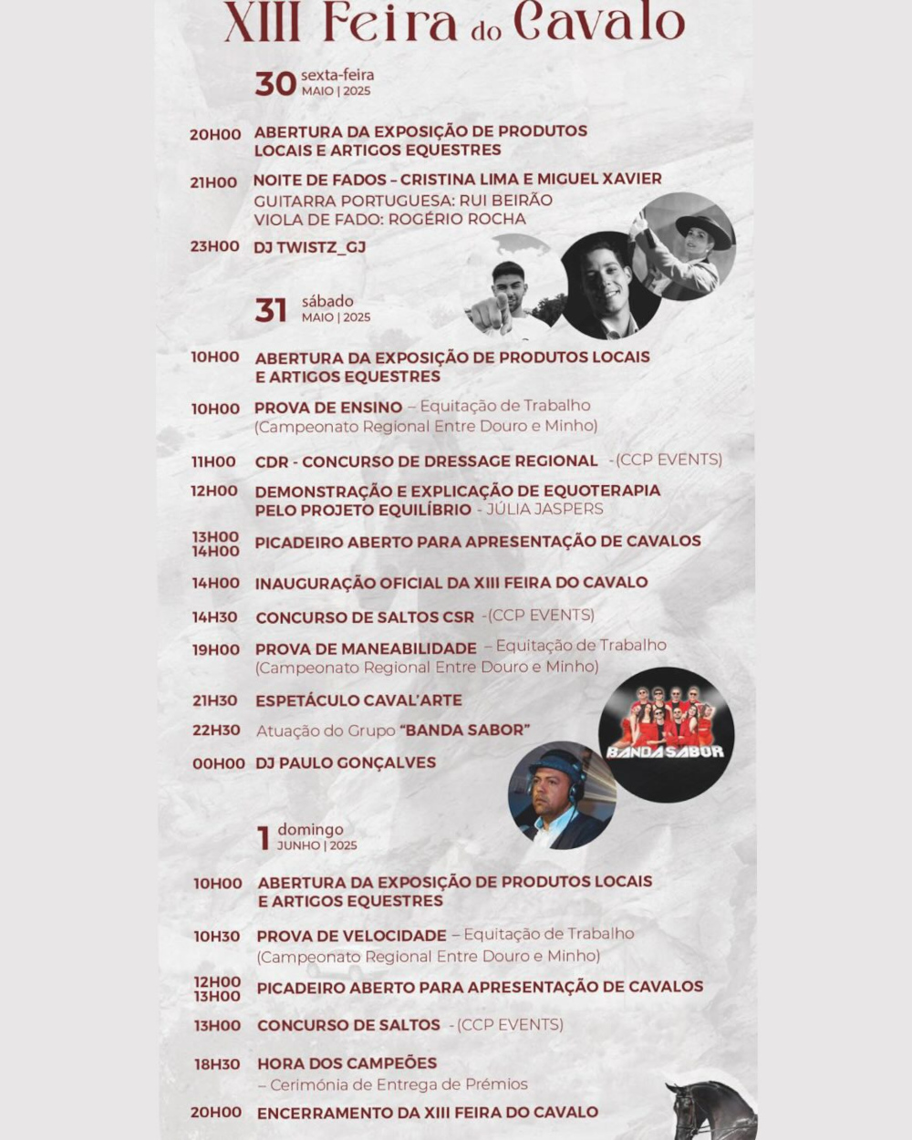XIII Feira do Cavalo - Programa