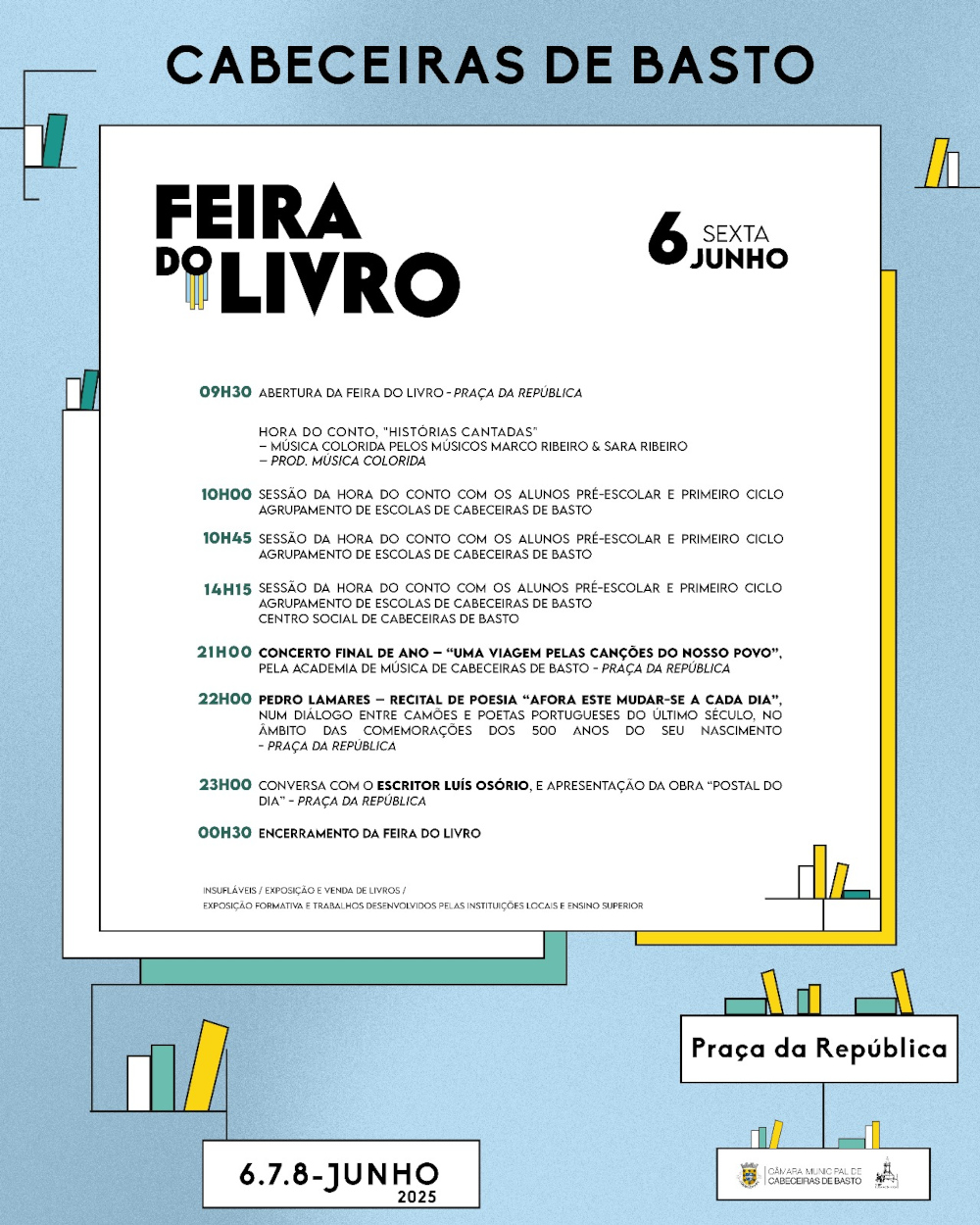 Feira do Livro 2025 - Programa Dia 6