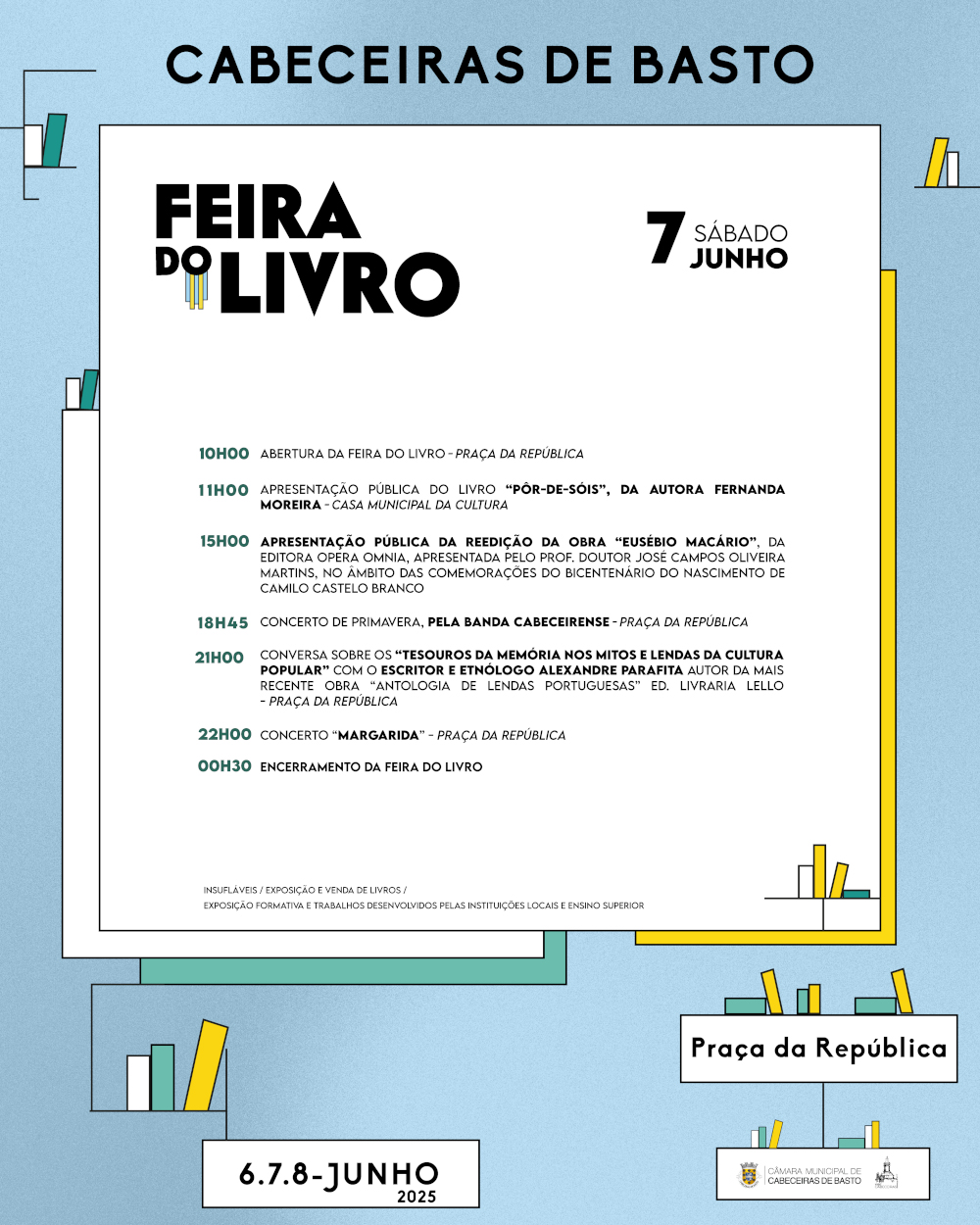 Feira do Livro 2025 - Programa Dia 7