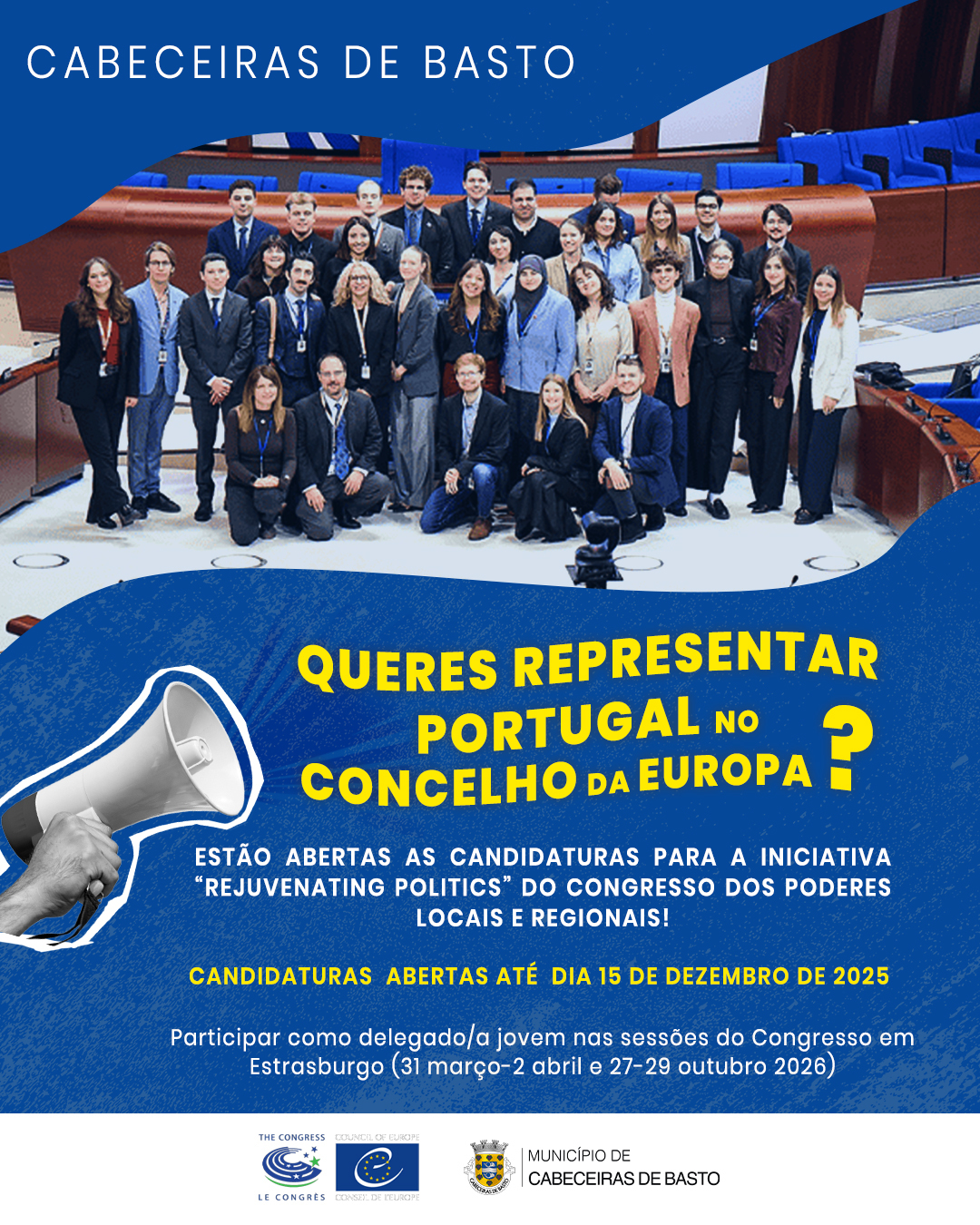Leia mais sobre Candidaturas Abertas para Jovens Delegados ao Conselho da Europa