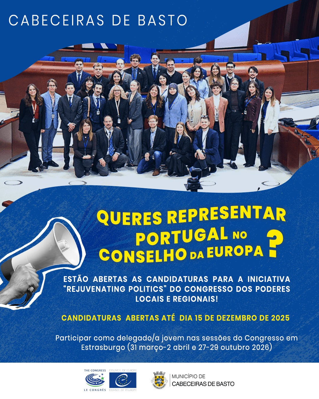 Leia mais sobre Candidaturas Abertas para Jovens Delegados ao Conselho da Europa