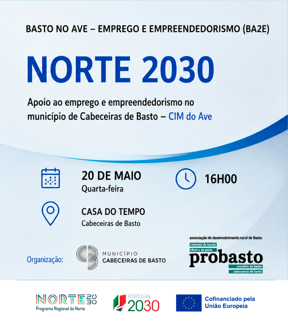 Leia mais sobre Cabeceiras de Basto recebe duas sessões dedicadas ao emprego, empreendorismo e desenvolvimento rural
