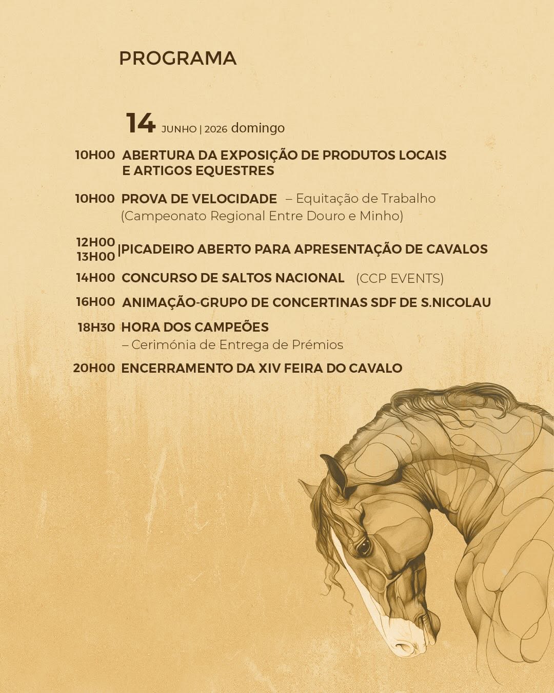 XIV Feira do Cavalo de Cabeceiras de Basto - Programa