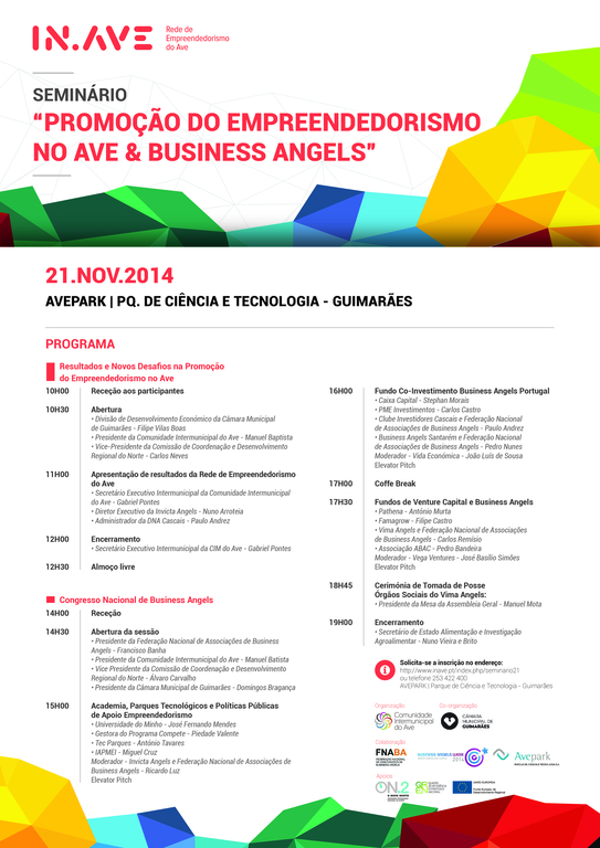 Seminário: «Promoção do Empreendorismo no Ave & Business Angels»